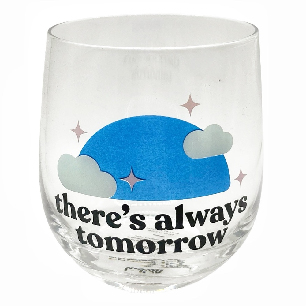 🆕 Indigo There’s Always Tomorrow Wine Glass
